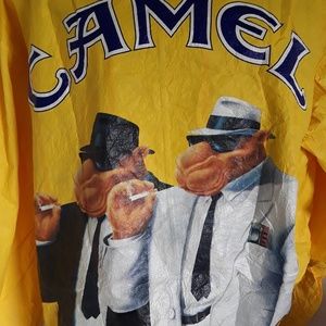 Vintage Camel Tyvek Bomber wind jacket men size XL